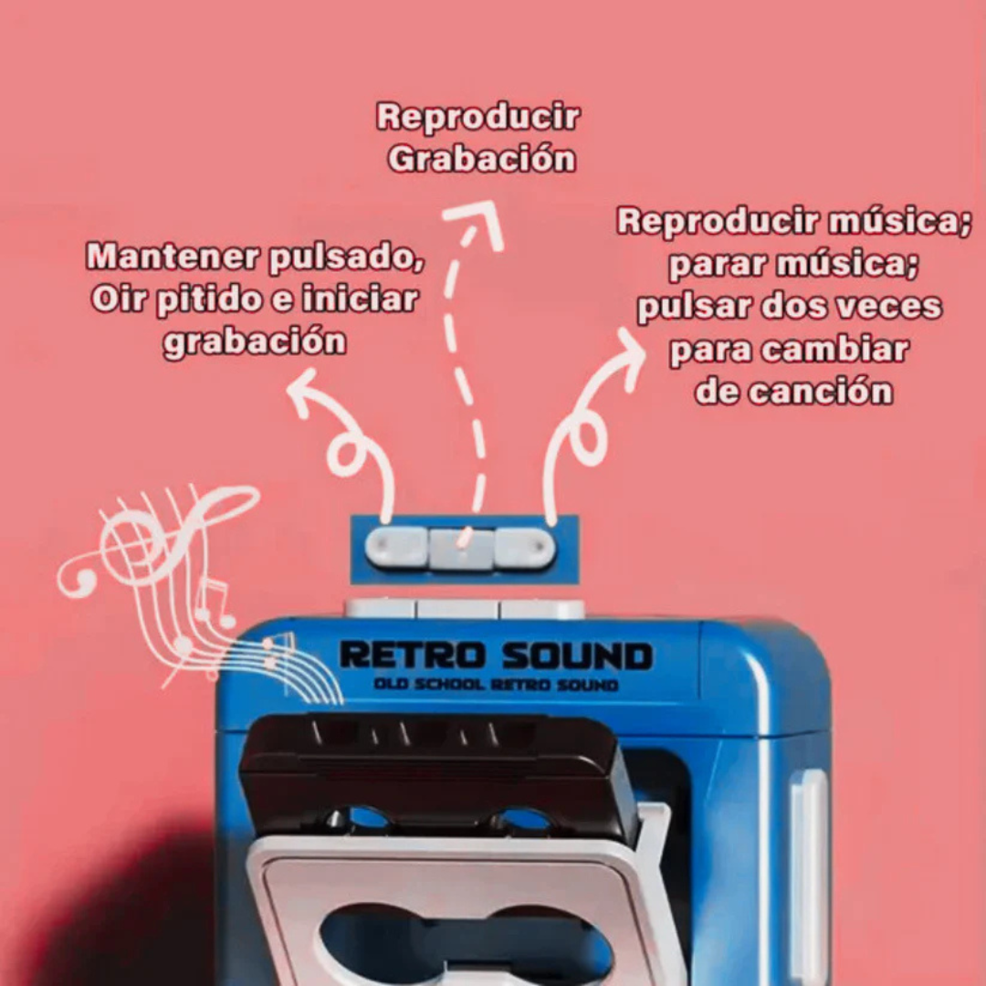 Minigrabadora Retro Sound